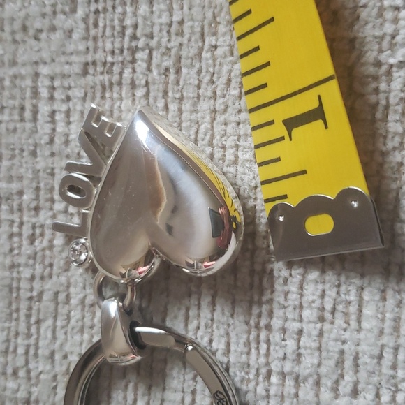 Brighton My Love key fob silver NWT $42 - Picture 3 of 7